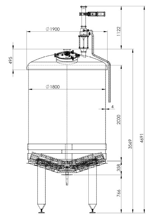 Oppidum 6000 mash kettle Oppidum 6000 Mash水壶