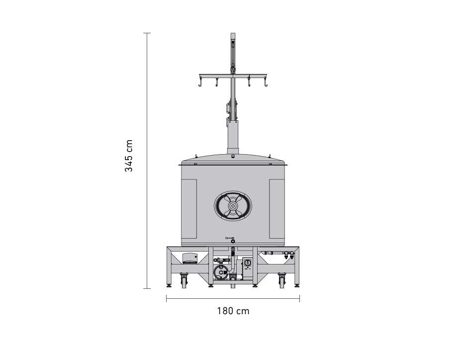 BM-1000 : BREWMASTER Compact wort brew machine - the 1100L brewhouse braumeister 1000 litru rozmery 01 - BM-1000: BREWMASTER小型麦芽汁酿造机- 1100L啤酒厂- bwm-bbm, bbm, hbw