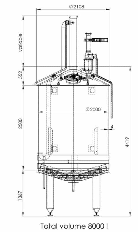 BREWORX OPPIDUM 6000: Wort brew machine - ang brewhouse 昂BH BWOP 6000醪罐01暗淡 - BREWORX OPPIDUM 6000:麦汁酿造机 - 昂啤酒厂 - 国际收支平衡表,BWM-BOP