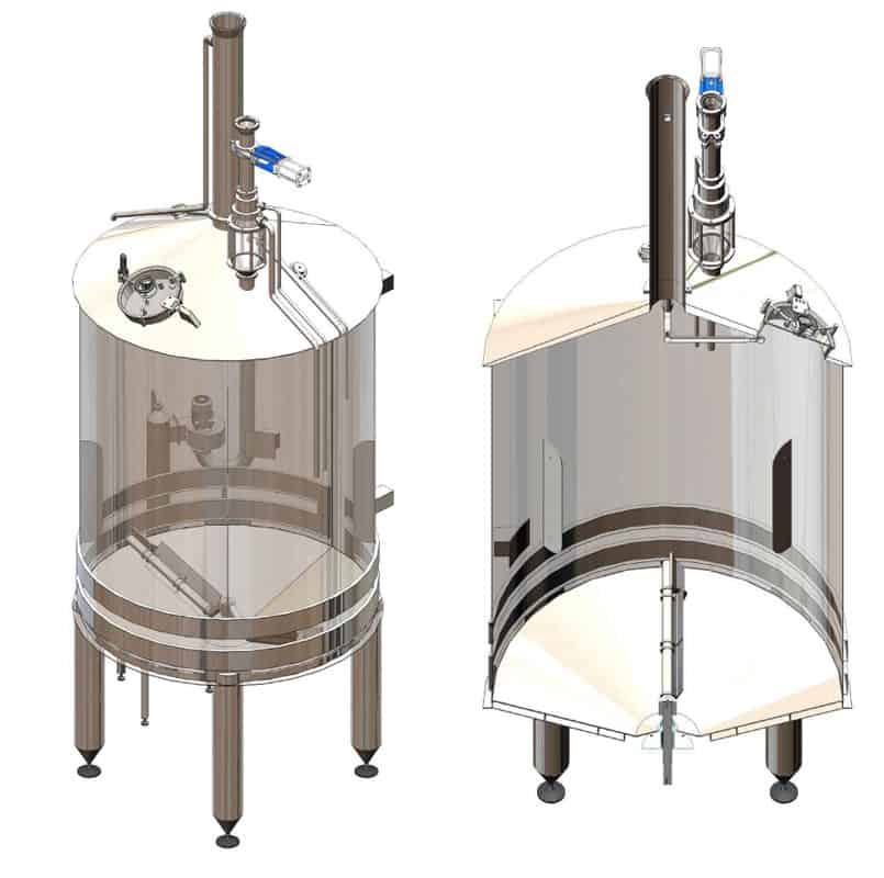BREWORX OPPIDUM 6000: Wort brew machine - ang brewhouse BH BWOP 6000醪罐01 - BREWORX OPPIDUM 6000:麦汁酿造机 - 昂啤酒厂 - 国际收支平衡表,BWM-BOP