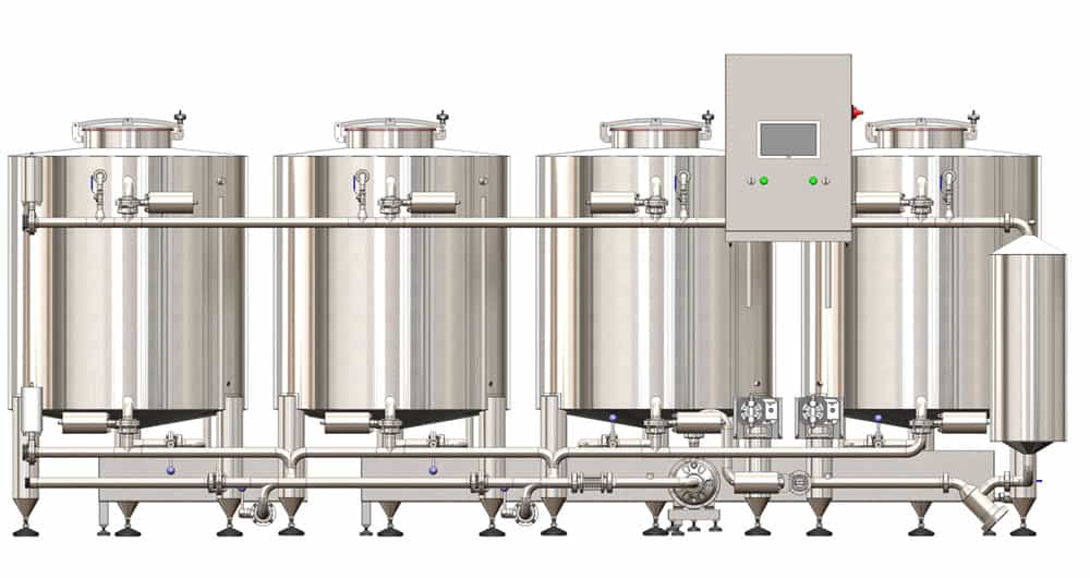 CIP-504-hreinsunar- og hreinsunarstöðin fyrir miðlungs breweries CIP-504-hreinsunar- og hreinsunarstöðin fyrir miðlungs啤酒厂