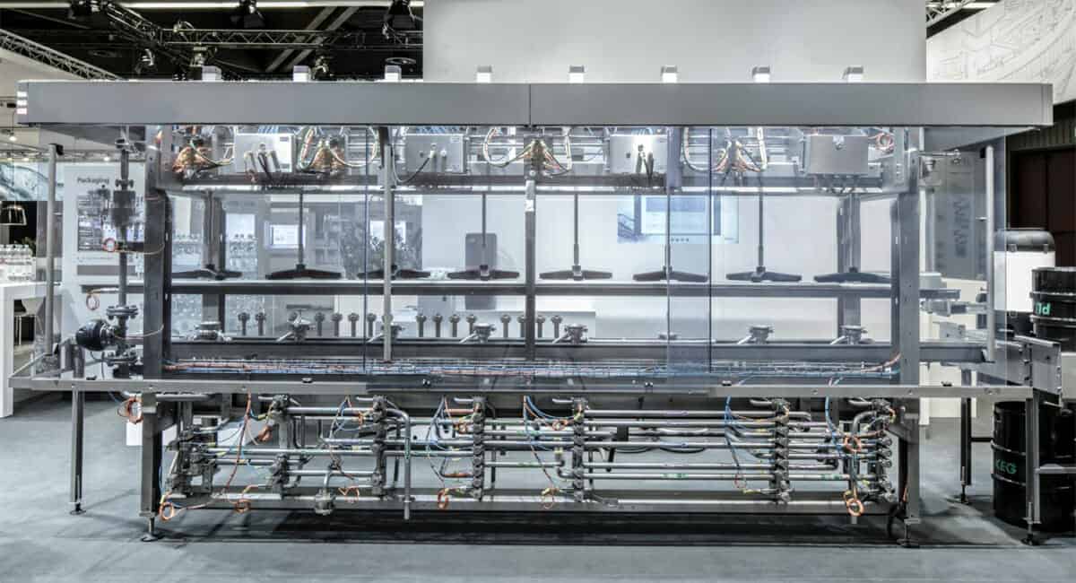 KWFL-90 Keg rinsing and filling line KWFL-90桶清洗和灌装线
