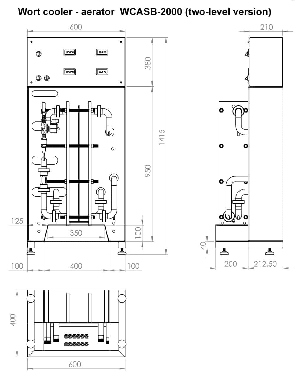 wort-cooler-aerator-wcasb-2000-2 麦芽汁-冷却器增氧机wcasb - 2000 - 2