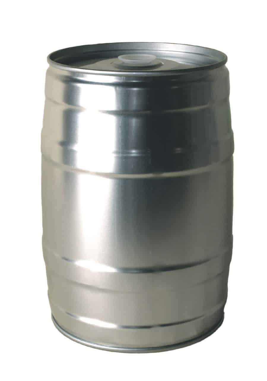 Mini keg without label 5 liters with a rubber plug 迷你桶无标签5升橡胶塞