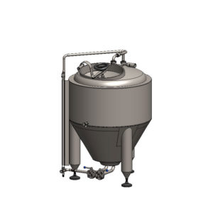 CCT-150C fermentii cilindrik-konik CLASSIC罐，i izoluar, 150 / 180L